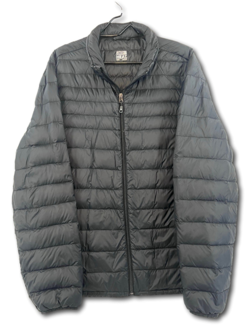 32 Degrees Men's Down Jacket XL Black Packable Lightweight Water Wind Resistant